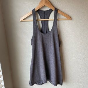 {Lululemon} Grey Cinched Back Tank